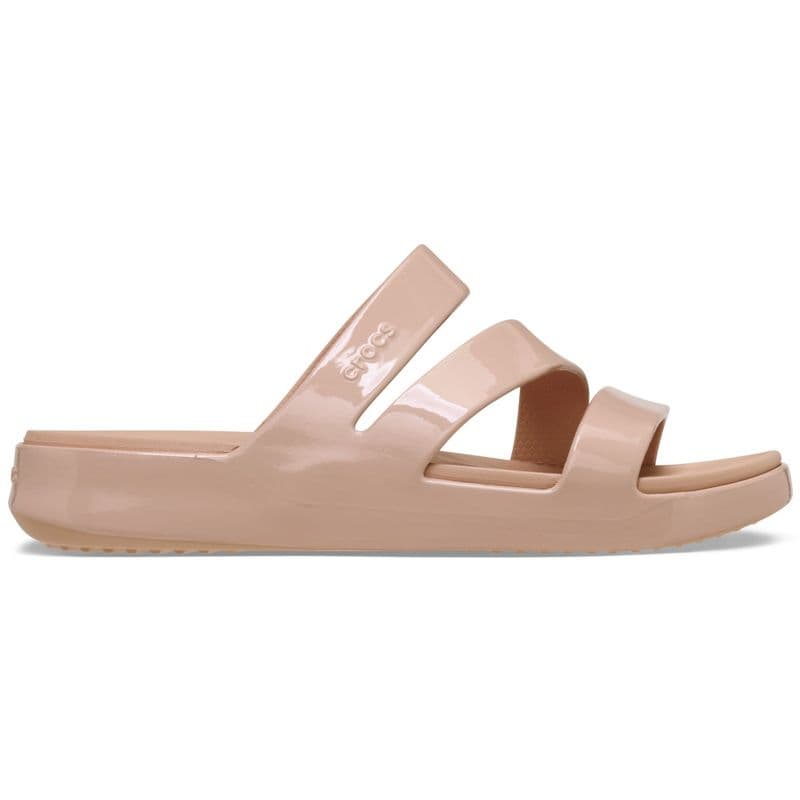 Sandália Crocs Getaway Patent Strappy Sandal PINK CARAMEL - imagem 1