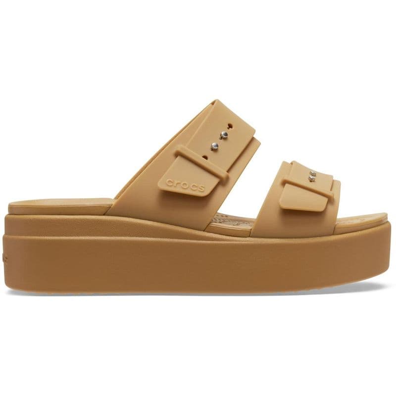 Sandália Crocs Brooklyn Low Wedge W Sandal UMBER - imagem 1