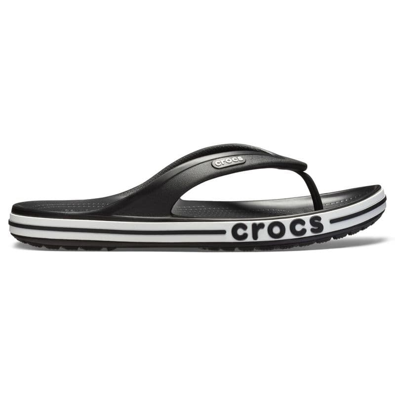 Chinelo Crocs Chinelo Crocs Bayaband Flip BLACK/WHITE - imagem 1