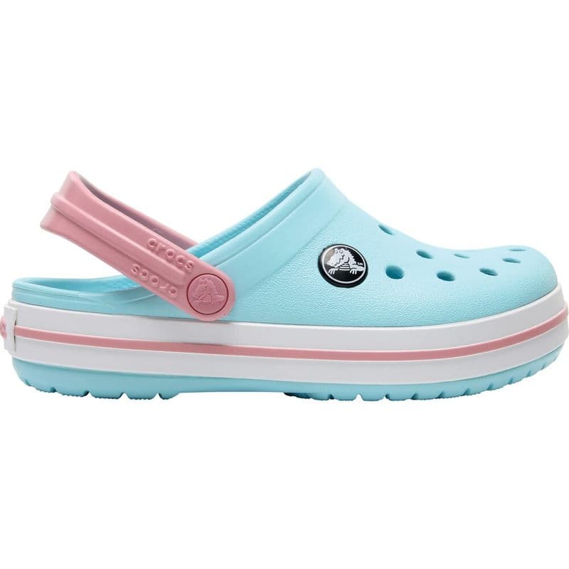 Sandália Crocs Crocband Clog Infantil Ice Blue/White