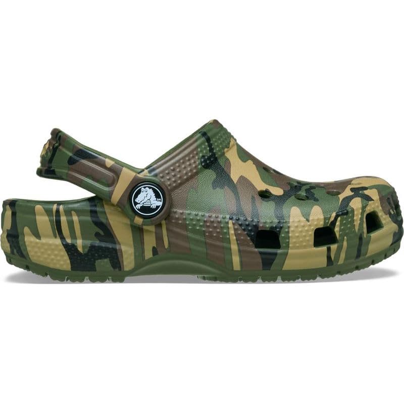 Sandália Crocs Classic Camouflage Clog Infantil ARMY GREEN/MULTI