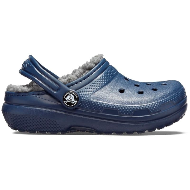 Sandália Crocs Classic Lined Clog Infantil NAVY/CHARCOAL - imagem 1