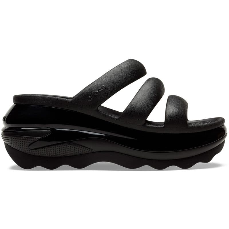 Sandália Crocs Classic Mega Crush Triple Strap BLACK - imagem 1