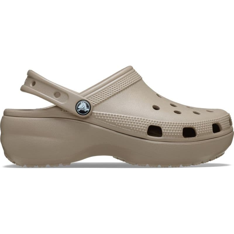 Sandália Crocs Classic Platform Clog TAUPE - imagem 1