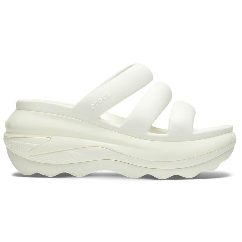Sandália Crocs Classic Mega Crush Triple Strap CHALK - imagem 1